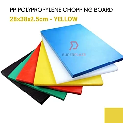 28x38x2.5cm Yellow Color Polypropylene PP Chopping Board Papan Pemotong Plastik Cutting Blocks