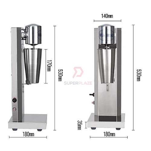 No Cup Sensor Electric Single Milkshake Blender Single Mixers Stainless Steel Milk Foam Mixer