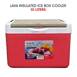 10 Liters Red Lava Insulated Ice Box Bucket Picnic Case Fishing Box Cooler