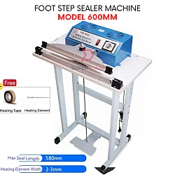Model 600mm Width 3mm Foot Step Sealer Machine Foot Sealer Pedal Machine Vertical Sealing Type Quick Packing