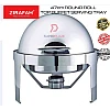 47cm Stainless Steel Round Roll Top Chafing Dish Buffet Set Catering Set