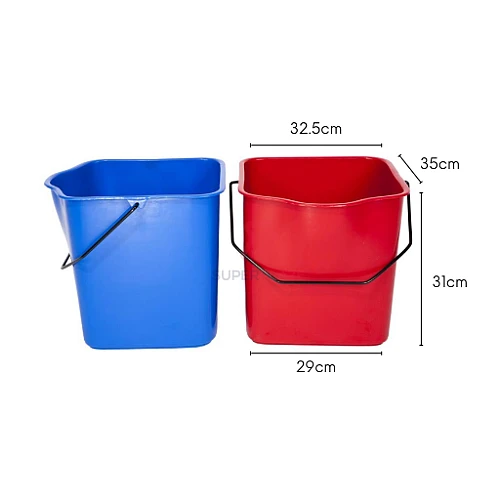 50L Double Tank Mop Wringer Cart Janitor Cleaner Housekeeping Cleaning Cart