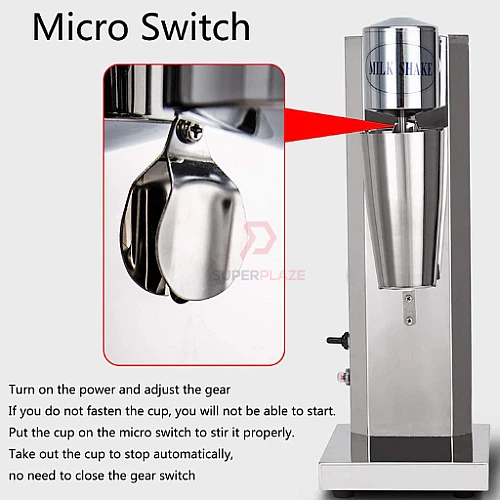 No Cup Sensor Electric Single Milkshake Blender Single Mixers Stainless Steel Milk Foam Mixer