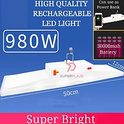 980W Rechargeable Light LED Light Bulb Emergency Light Lampu Pasar Malam Bazar Lampu Kecemasan