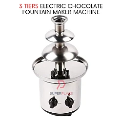 3 Tiers Electric Chocolate Fountain Maker Machine Sauce Chocolate Mesin
