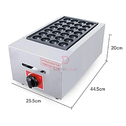 28 Holes Gas Dual Takoyaki Cooker Stove Double Head Takoyaki Maker Machine Fish Ball Octopus Ball