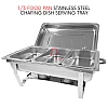 Triple Tray Stainless Steel Chafing Dish Food Warmer Serving Tray Buffet Set