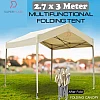 Beige White 2.7x3 Meter Folding Tent Canopy Khemah Lipat Bazaar Canopi Umbrella