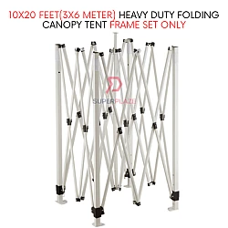 Frame Set Only 10x20 Feet For Foldable Canopy Tent Gazebo Folding Portable Tent
