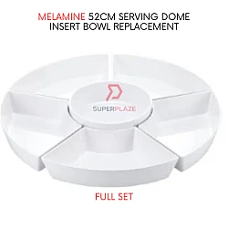 Full Set Melamine 52cm Serving Dome Insert Bowl Replacement