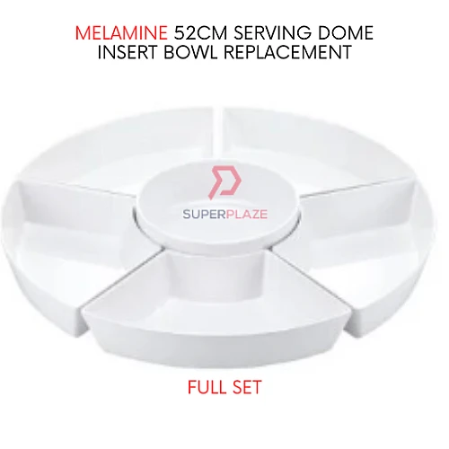 Full Set Melamine 52cm Serving Dome Insert Bowl Replacement