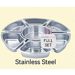 Full Set Stainless Steel 52cm Serving Dome Insert Bowl Replacement