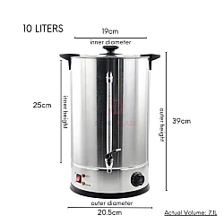 10 Liters Commercial Electric Water Boiler Automatic Temperature Control Beverage Dispenser