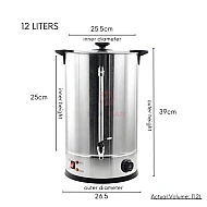 12 Liters Commercial Electric Water Boiler Automatic Temperature Control Beverage Dispenser
