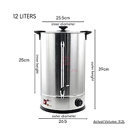 12 Liters Commercial Electric Water Boiler Automatic Temperature Control Beverage Dispenser