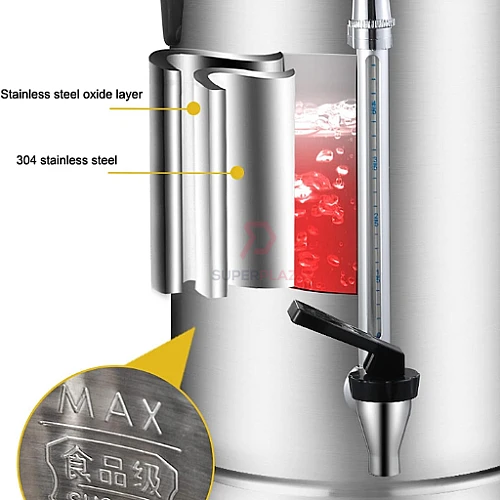 10 Liters Commercial Electric Water Boiler Automatic Temperature Control Beverage Dispenser