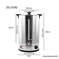 25 Liters Commercial Electric Water Boiler Automatic Temperature Control Beverage Dispenser