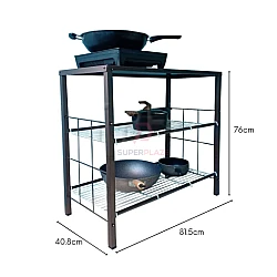 3V Mecca Epoxy Metal Stove Rack Multipurpose Table Kitchen Storage Rack