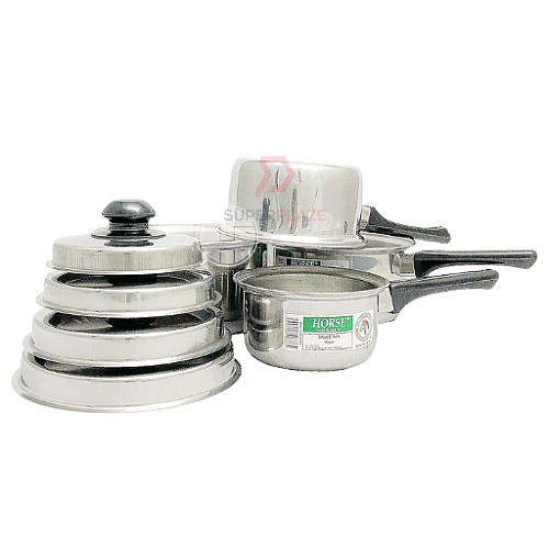 22cm Horse Stainless Steel Sauce Pot Single Handle Cooking Pan