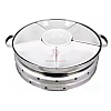 52cm Full Set Melamine Stainless Steel Serving Chafing Dish Melamine Insert Party Dome Set