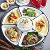 52cm Full Set Melamine Stainless Steel Serving Chafing Dish Melamine Insert Party Dome Set