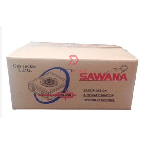 SW35K Gas Stove Dual Frame Pipe Control Automatic Gas Cooker Sawana