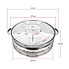 52cm Full Set Melamine Stainless Steel Serving Chafing Dish Melamine Insert Party Dome Set