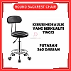 Kerusi Spa Kecantikan Hidraulik Kerusi Salon Boleh Laras Kerusi Beroda Backrest Chair