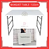 4 Kaki 4 Feet Foldable Banquet Table Event  Catering  Hall  Buffet Folding Table Pasar Malam Meja Lipat Niaga 