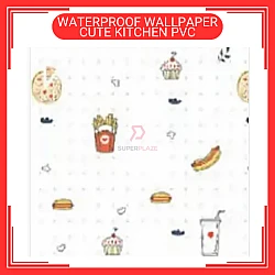 60cm x 5m Cute Kitchen PVC Waterproof Wallpaper Wall Sticker Kertas Dinding