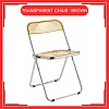 Brown Transparent Chair Acrylic Dining Chair 