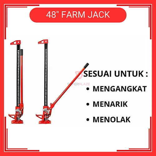 48 Inches High Farm Jack Lift Jack 4x4 Recovery Off Road Jack