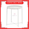 White Coffee Table Tray Table Removable Tray Top  Side Table  Coffee Table Meja Tepi Sofa Meja Kecil