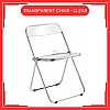 Clear Transparent Chair Acrylic Dining Chair Ins Stool Fashion Folding Chair