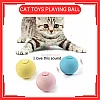 Pink Colour Catnip Cat Toys Playing Ball with Animal Sound Bola Mainan Kucing Warna Pink