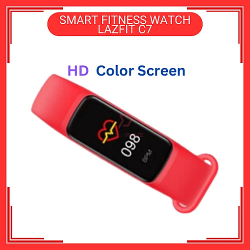 LAZFIT C7 Red Colour Smart Band Fitness Tracker BraceletSports Smart Watch 