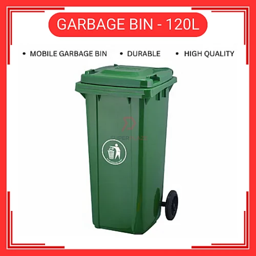 120 Liter Plastic Dustbin Tong Sampah