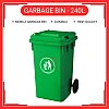 240 Liter Plastic Dustbin Tong Sampah