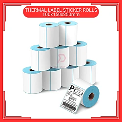 100mm x 150mm A6 Size 250 Sticker  Thermal Labels Sticker Rolls