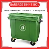 1100 Liter Plastic Dustbin Tong Sampah