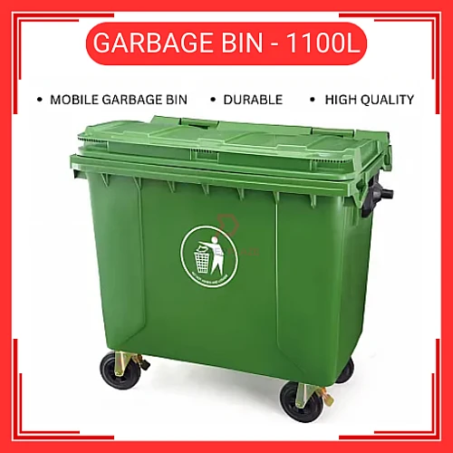 1100 Liter Plastic Dustbin Tong Sampah