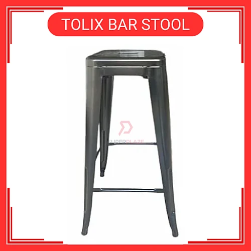 Kerusi Tinggi Kerusi Besi Tolix Metal High Bar Stool