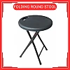 Kerusi Lipat Portable Folding Stool Household Plastic Round Stool Outdoor Home Living Office Space Saving Bench