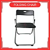 Kerusi lipat Foldable Folding Chair Office Meeting Conference Simple Plastic Chair Kerusi Lipat Black