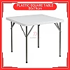 86cm Plastic Square Table Meja Lipat Empat Segi Portable Square Table For Restaurant Camping