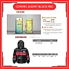 COVER U BLACK RED PPE Coverall Jacket Protection from Risk of Contagious Viral Medical Grade Baju Covid