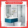 60cm x 5meter White Bricks Design PVC Waterproof Wallpaper Wall Sticker Kertas Dinding