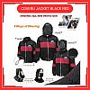 COVER U BLACK RED PPE Coverall Jacket Protection from Risk of Contagious Viral Medical Grade Baju Covid