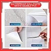 60cm x 5meter White Marble PVC Waterproof Wallpaper Wall Sticker Kertas Dinding