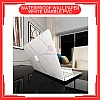 60cm x 5meter White Marble PVC Waterproof Wallpaper Wall Sticker Kertas Dinding